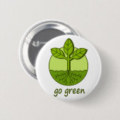 Ga Groen Ronde Button 5,7 Cm (Voorkant /achterkant)