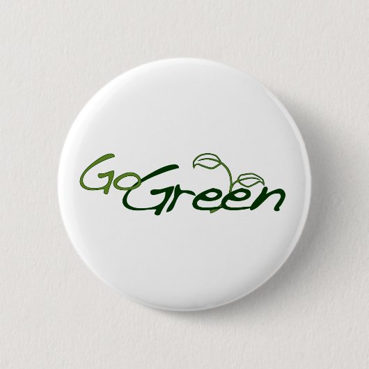 Ga Groen Ronde Button 5,7 Cm (Voorkant)