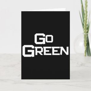 Ga Groene Team Spirit Uitrusting Kleur Oorlog Bete Kaart