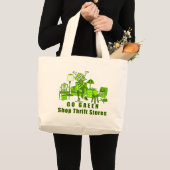Ga groene winkels met drijvende rift kopen Winkelt Grote Tote Bag (Voorkant (product))