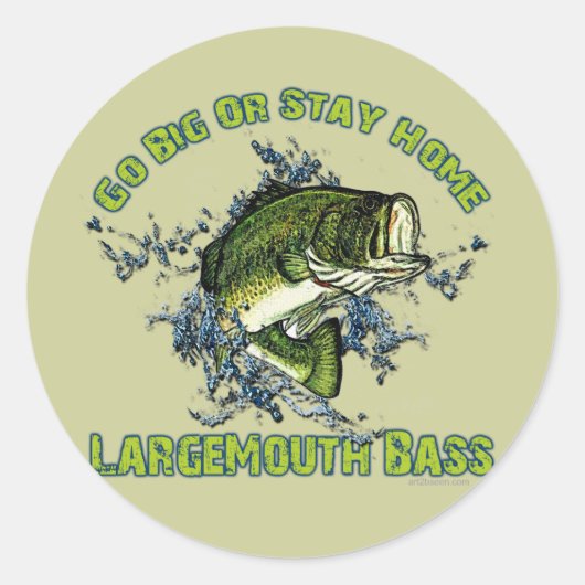 Ga groot of blijf thuis ronde sticker (Voorkant)