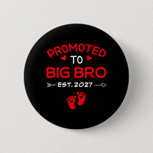 Ga Grote Broer Worden 2027 Gepromoveerd Naar Grote Ronde Button 5,7 Cm