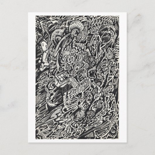 Ga, het Man van de Microdot in Briefkaart (Voorkant)