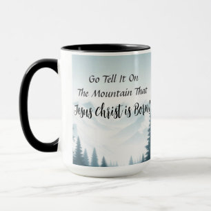 Ga het vertellen Mountain Christmas Coffee Mok Cup