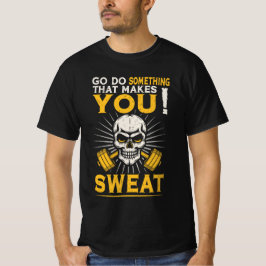 Ga iets doen waardoor je gaat zweten - Skull Gym T-shirt