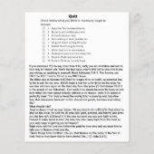 Ga ik naar de hemel Sjabloon Quiz (Achterkant)