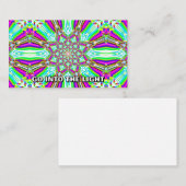 GA IN HET LICHT (je mag de woorden veranderen) Visitekaartje (Voorkant / Achterkant)