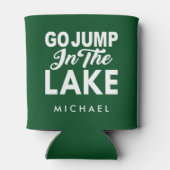 Ga in het meer springen blikjeskoeler (Achterkant)