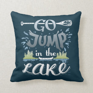 Ga in het meer springen kussen
