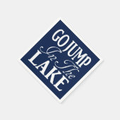 Ga in het meer springen servet (Hoek)