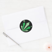 Ga IRISH! Ronde Sticker (Envelop)