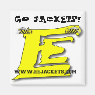 "GA JACKETS!" Magnet met eejackets.com website lo Magneet
