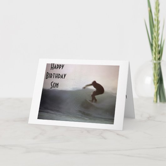 GA JE BIRTHDAY SON AAN KAART (Voorkant)