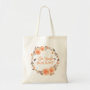 Ga je eigen weg Canvas tas