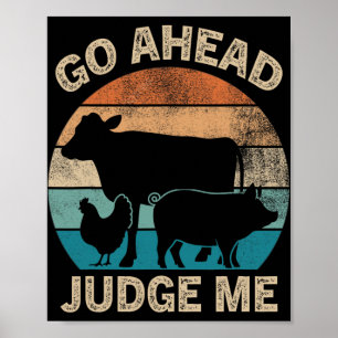 Ga je gang, beoordeel me Veeshow beoordelen Koe Va Poster