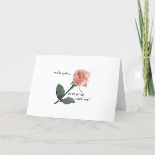 Ga je met mij naar het bal? kaart