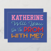 Ga je met mij naar Prom? Monogram (Voorkant / Achterkant)