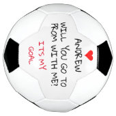 Ga je naar het bal met mij gepersonaliseerde verzo voetbal (Gedraaid)