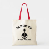 GA JESUS GAAN! God A Minuut? Canvas tas begroting (Achterkant)