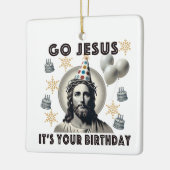 Ga Jezus en je verjaardag Keramisch Ornament (Links)