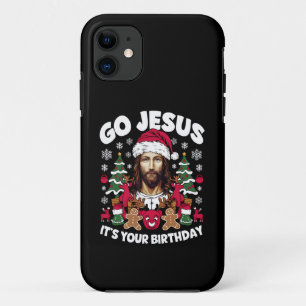 Ga Jezus Het Is Je Verjaardag Lelijke Kerst T-shir iPhone 11 Hoesje