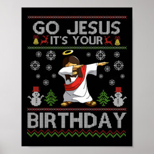 Ga Jezus, het is jouw verjaardag, het is een lelij Poster