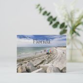 Ga langs een Grille Beach Florida Briefkaart (Staand voorkant)
