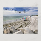 Ga langs een Grille Beach Florida Briefkaart (Voorkant)