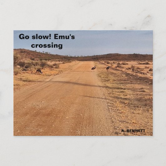 Ga langzaam! briefkaart (Voorkant)