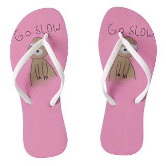 Ga langzaam teenslippers