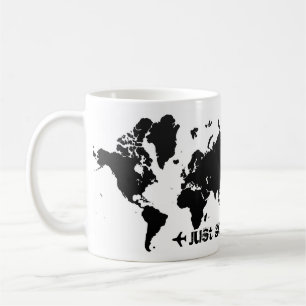 Ga maar. wereldkaart KoffieMok