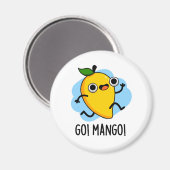 Ga Man maar naar Funny Fruit Mango Pun Magneet (Voorkant / Achterkant)