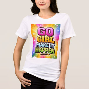 Ga Meid Doe Het Gebeuren Motiverend Tri-Blend Shirt