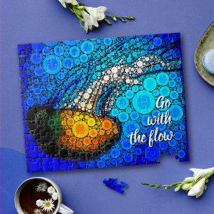 Ga met de Flow Fun Ocean Jellyfish Circle Art Legpuzzel