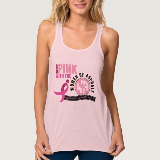 Ga met de roze dames Tanktop (Voorkant)