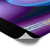 GA MET DE STROOM!! (Blauw) Poster (Hoek)