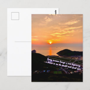 Ga met de stroom Fotografie oceaan Moment Captured Briefkaart