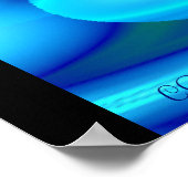 GA MET DE STROOM!! (Ice Blue) Poster (Hoek)