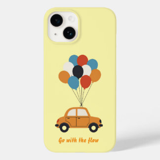 Ga met de stroom mee - Auto met ballonnen geel hoe Case-Mate iPhone 14 Hoesje