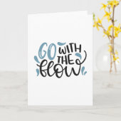 Ga met de stroom mee kaart (Gele Bloem)