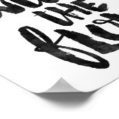 Ga met de stroom mee poster (Hoek)