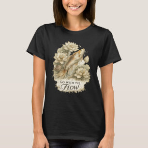 Ga met de stroom mee t-shirt