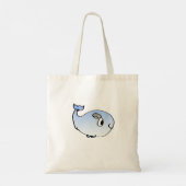 Ga met de stroom mee - Whale Canvas tas (Achterkant)