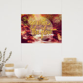 Ga met de stroomrivier poster (Keuken)