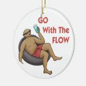 Ga met de Versiering van de Stroom Keramisch Ornament (Links)