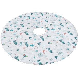 Ga met Kerstmis terug Fleece Kerstboom Rok