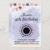 Ga met ons mee om verjaardagsuitnodiging te vieren kaart (Voorkant / Achterkant)