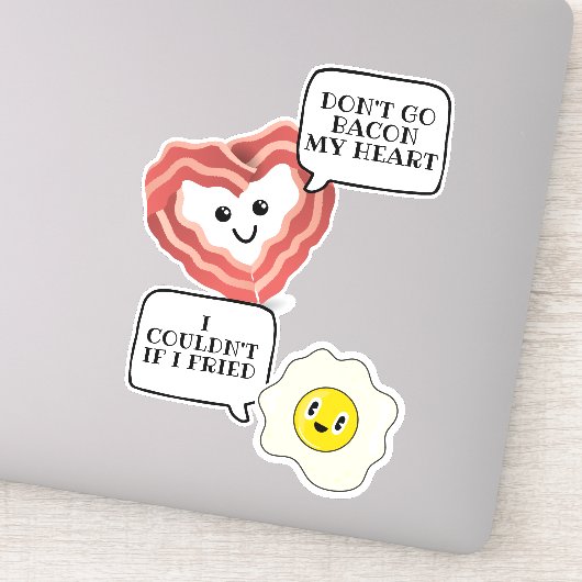 Ga mijn hart niet breken als ik frituurde sticker (Detail)