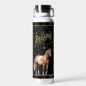 Ga Mustangs! Gepersonaliseerd Kinder sportteam Tho Waterfles (Achterkant)