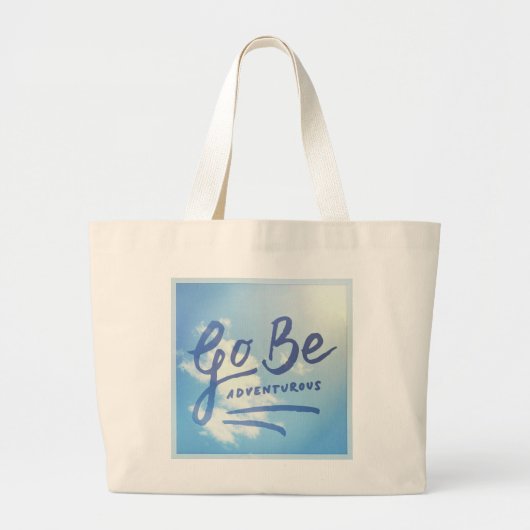 Ga naar Adventurous Sky Grote Tote Bag (Voorkant)